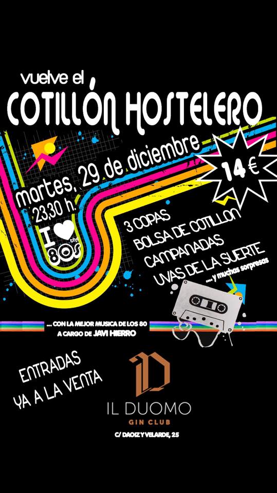 Cotillón Hostelero en Il Duomo en Santander