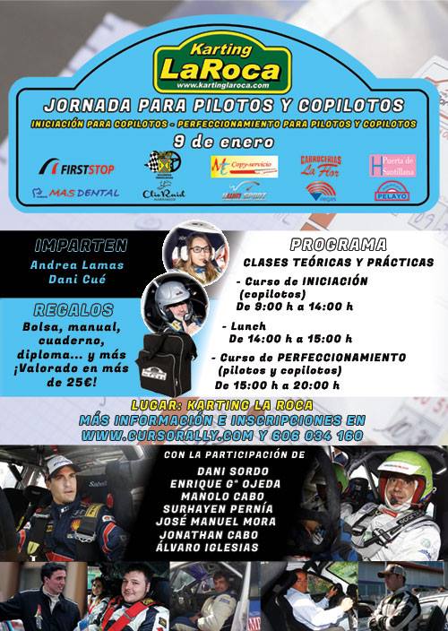 Curso de Rally en La roca en Quijas