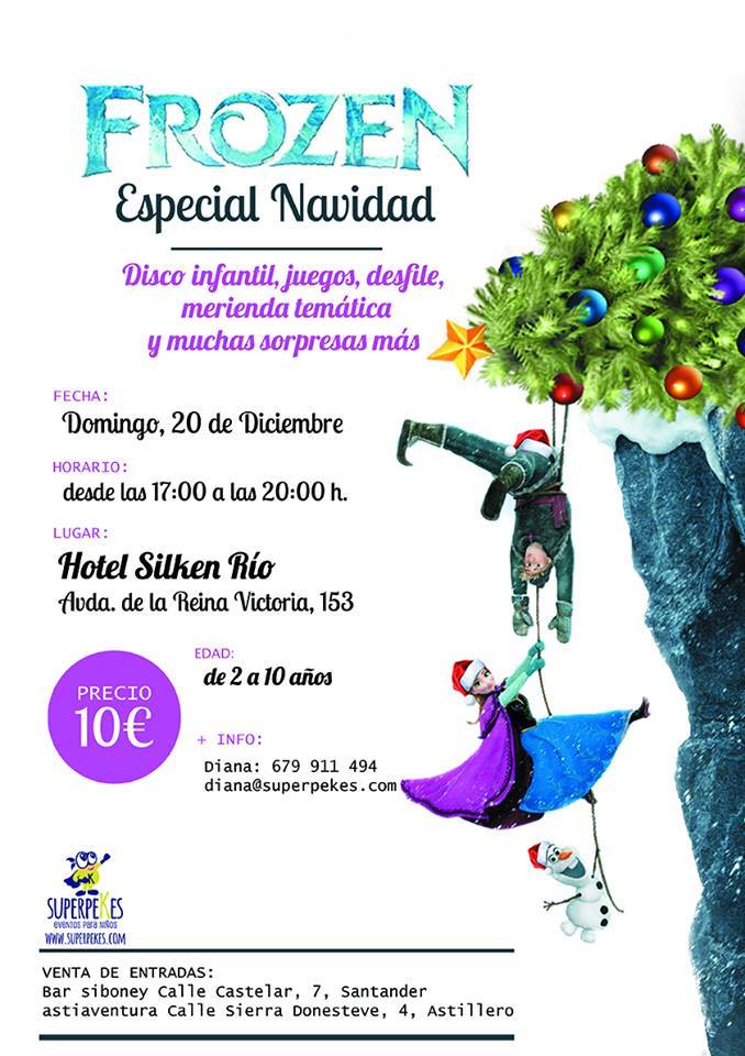 Fiesta Frozen para niños en el Hotel Silken en Santander
