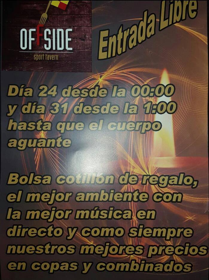 Fiesta de Nochevieja en el Offside le Guarnizo