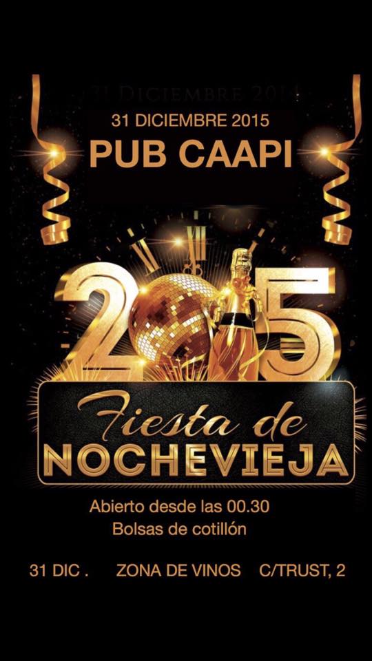 Fiesta de Nochevieja en el Pub Caapi de Torrelavega