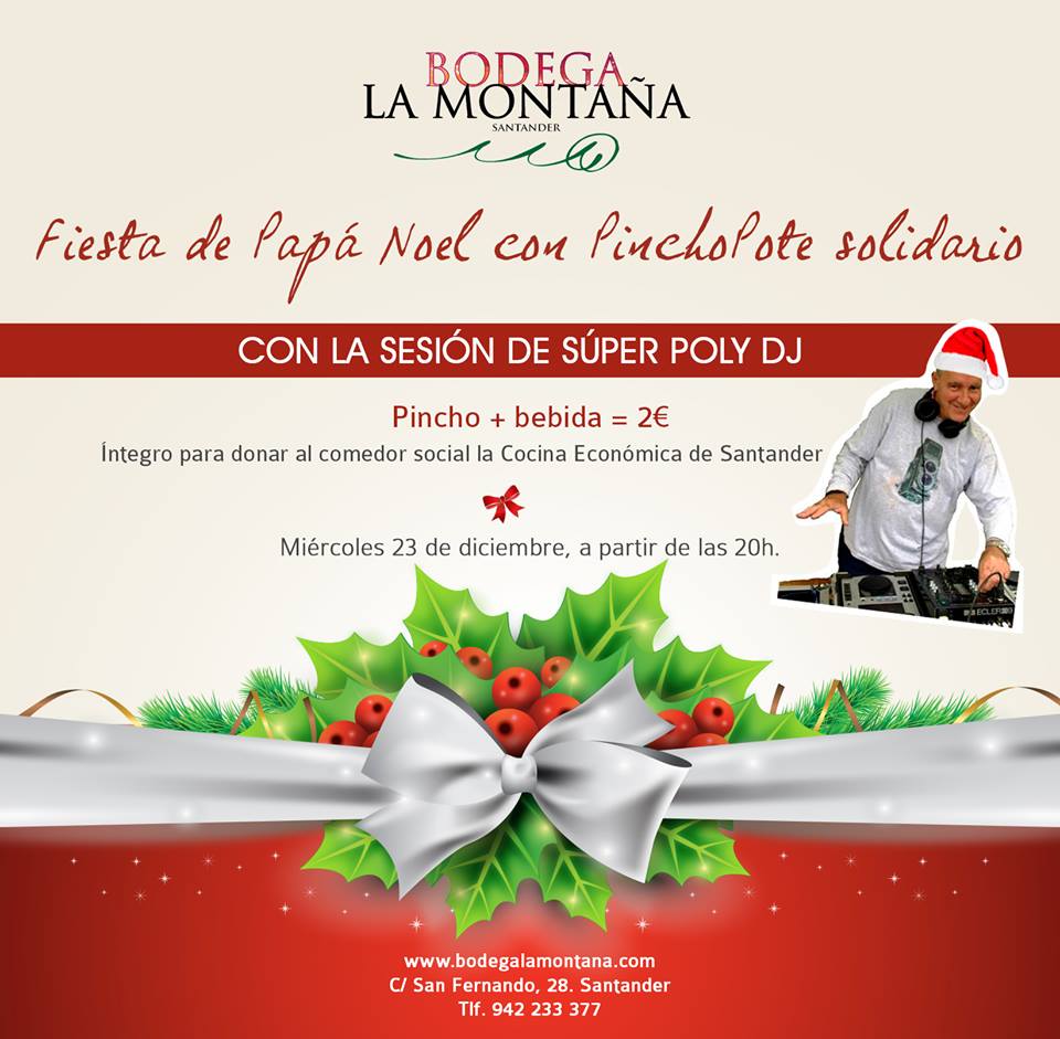 Fiesta de Papá Noel en La Montaña en Santander