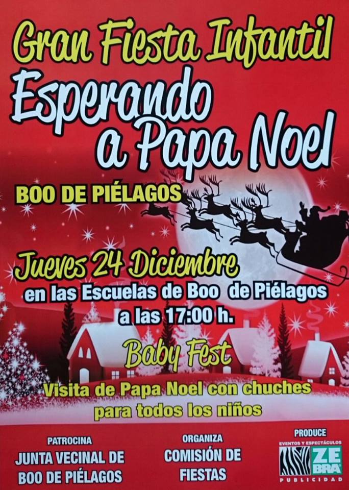 Gran Fiesta infantil esperando a Papá Noel en Boo de Piélagos