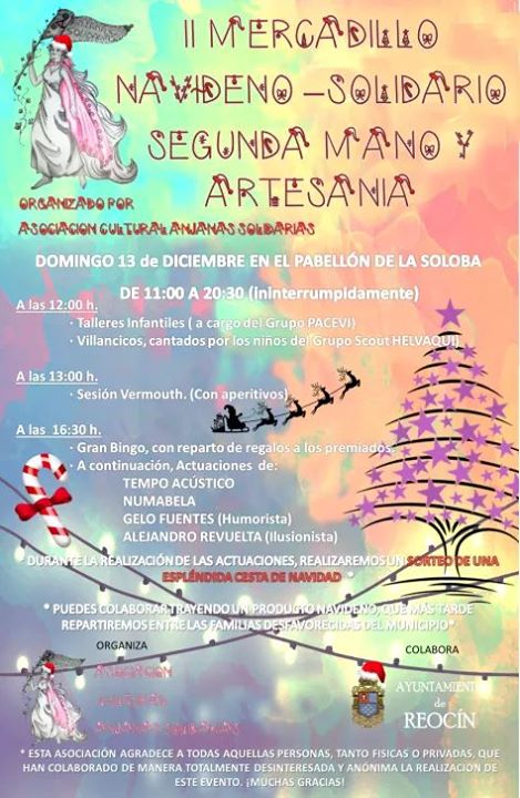 Mercadillo, Monólogo, Magia y Concierto en Reocín