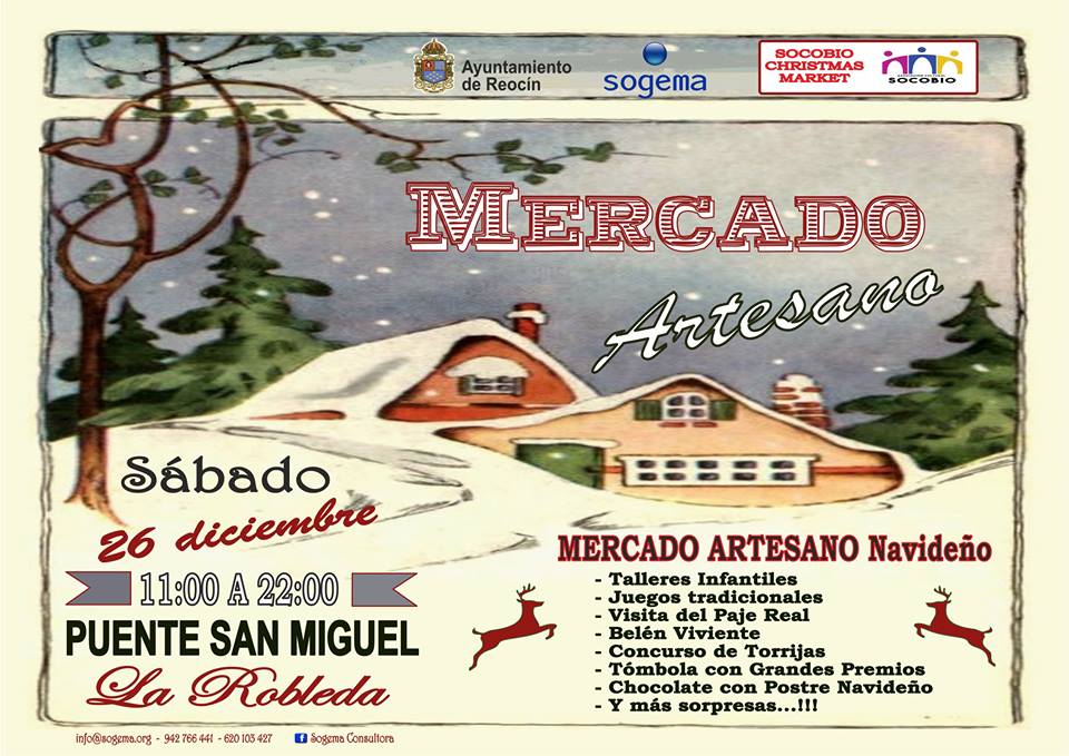 Mercado artesano Navideño en Puente San Miguel