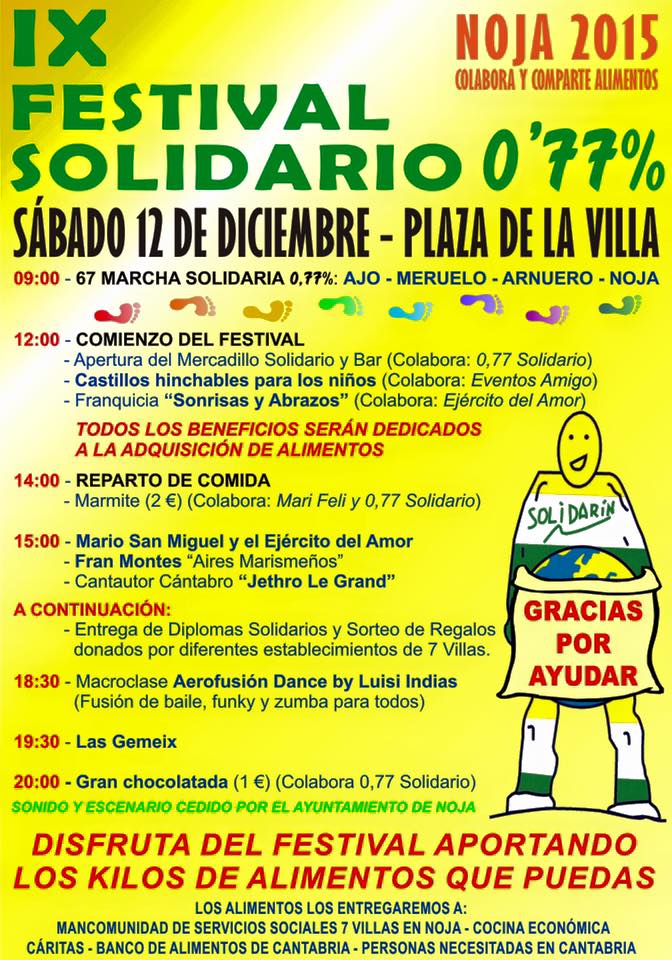 IX festival Solidario 0,77% en Noja