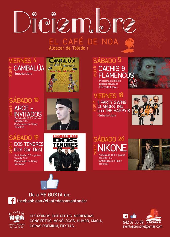 Programa de Radio en Directo en el Café de Noa en Santander