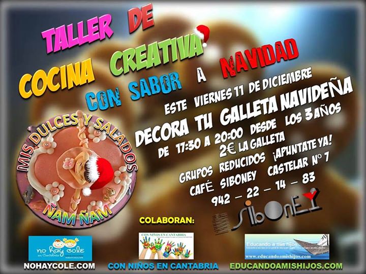 Taller de cocina creativa para niños en el Siboney en Santander
