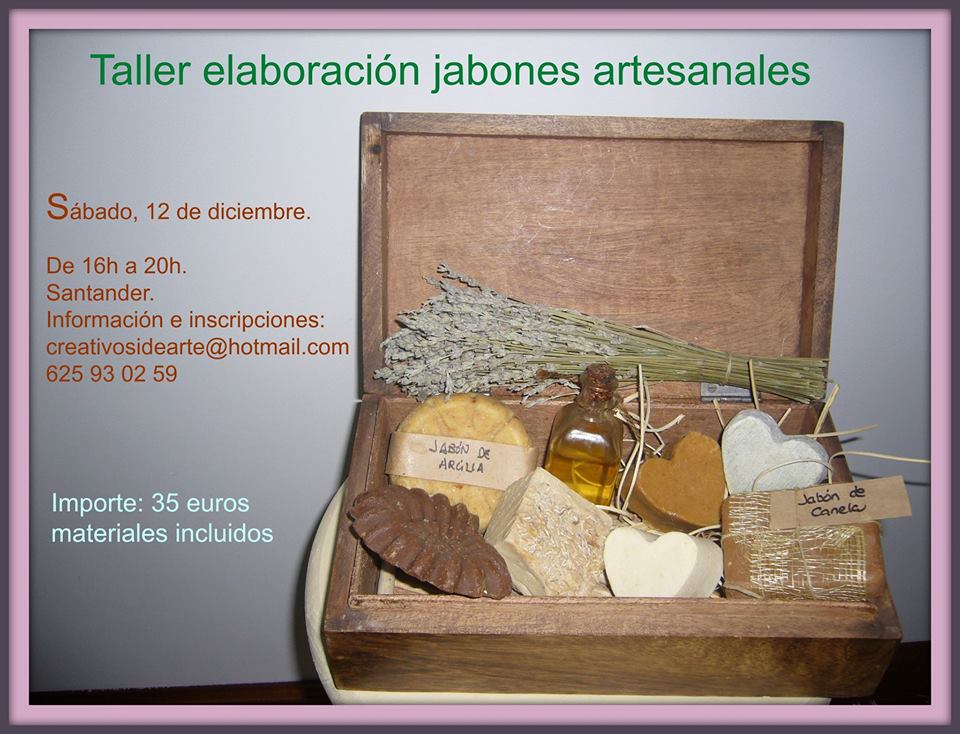 Taller de elaboración de jabones naturales en Santander