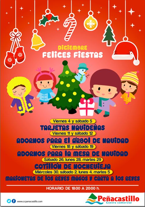Talleres Navideños en el centro comercial Peñacastillo