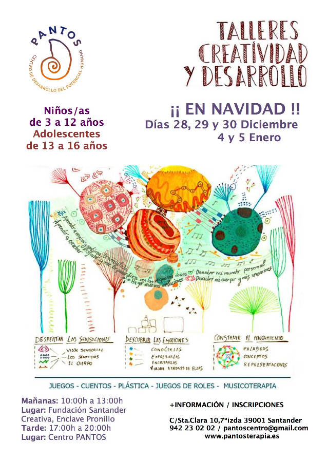 Talleres de Creatividad y Desarrollo para niños/as y Adolescentes