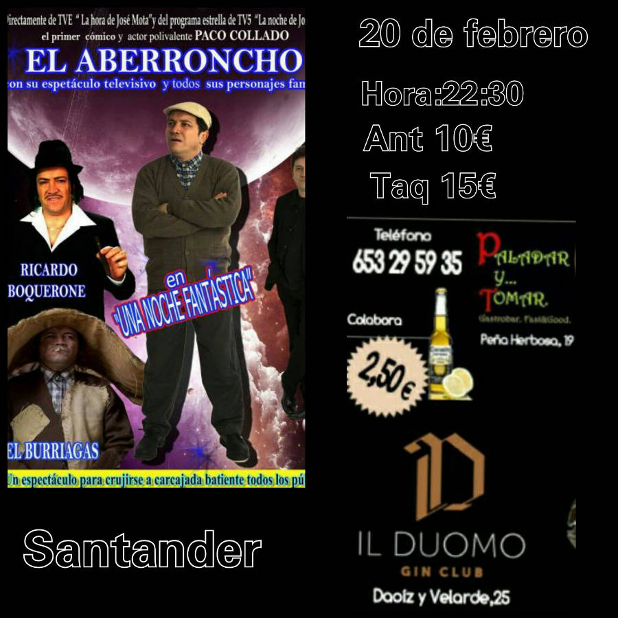 Actuación de El aberroncho (La hora de Jose Mota) en Santander
