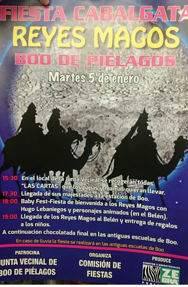 Cabalgata de Reyes en Boo de Piélagos 2016