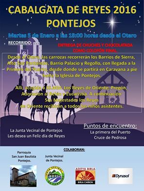 Cabalgata de Reyes en Pontejos 2016