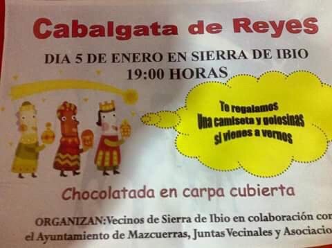 Cabalgata de Reyes en Sierra de Ibio