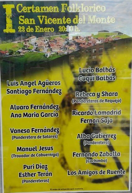 Certamen Folklórico en San Vicente del Monte