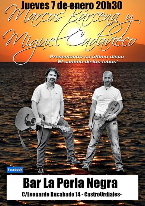 Concierto de Bárcena y Cadavieco en La Perla Negra en Castro Urdiales