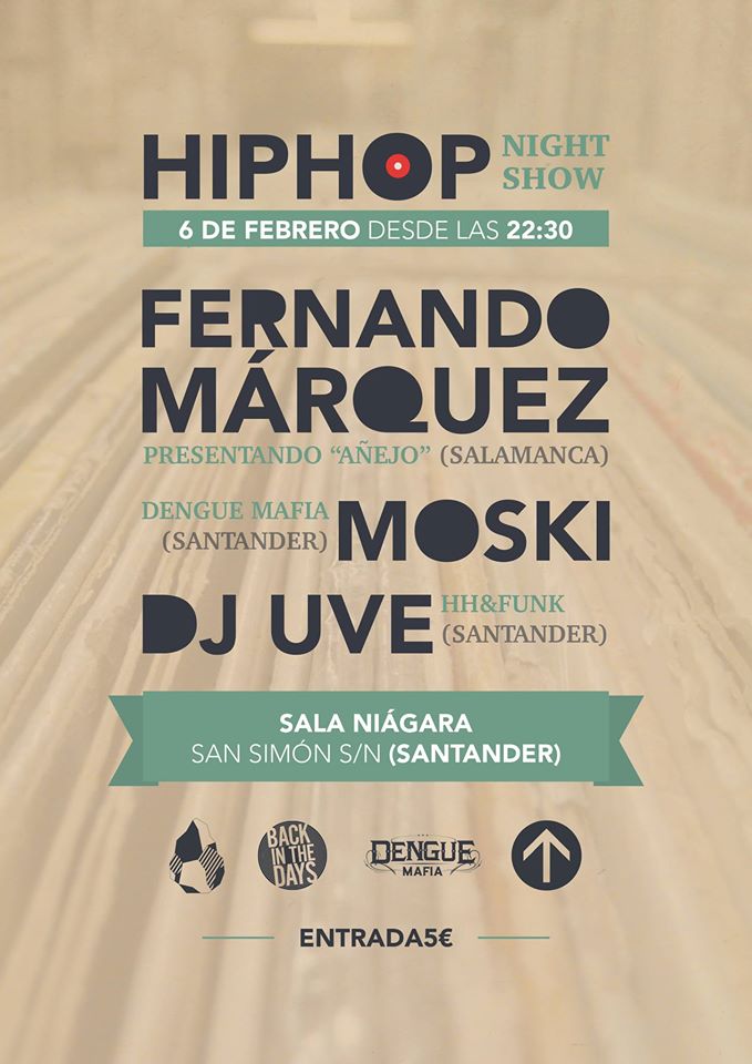 Concierto de Fernando Márquez + Moski + Dj Uve en el Niágara en Santander
