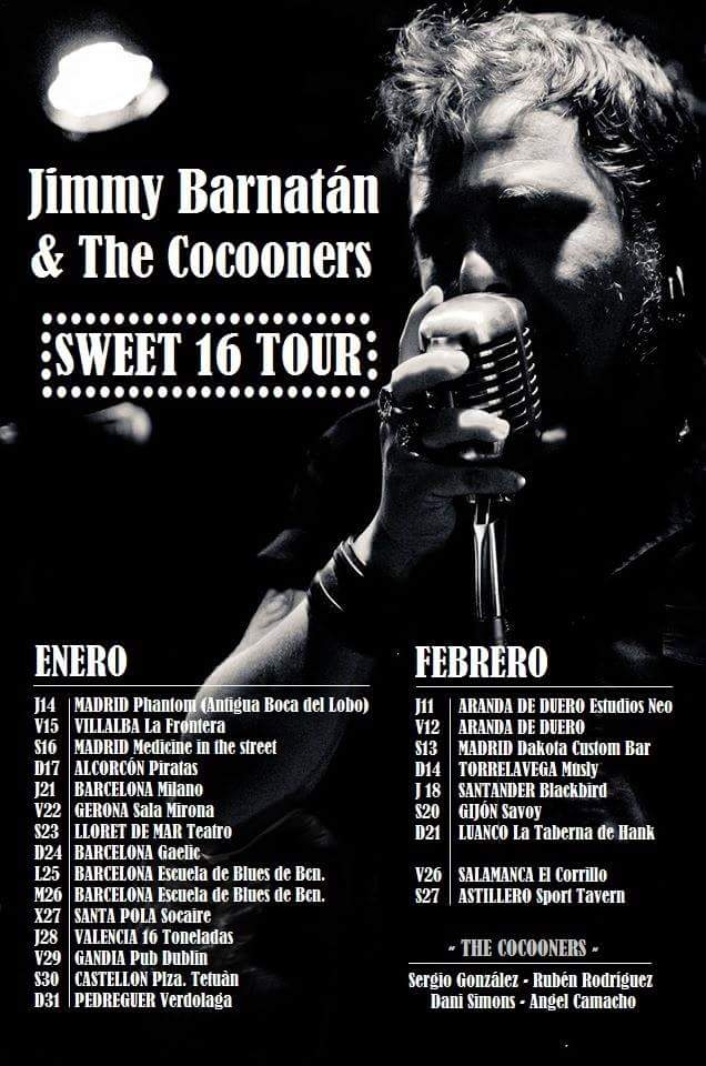 Concierto de Jimmy Barnatán and The Cocooners en el Blackbird de Santander