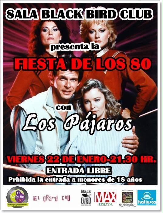 Concierto de Los Pájaros y fiesta de los 80 en el Black Bird de Santander
