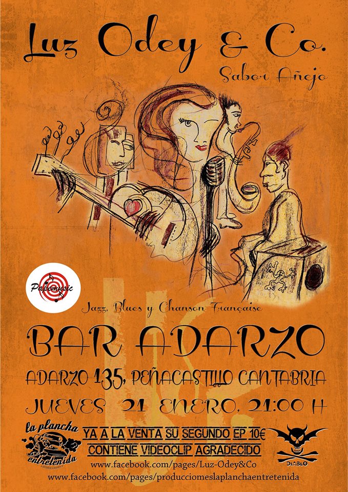 Concierto de Luz Odey & Co en el Bar Adarzo de Santander