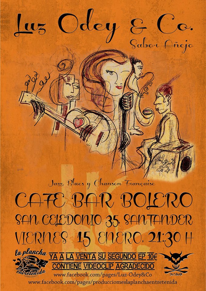 Concierto de Luz Odey & Co en el Bar Bolero de Santander