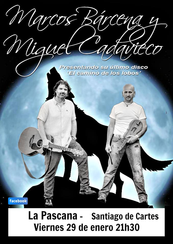 Concierto de Márcos Bárcena y Miguel Cadavieco en el Pascana en Cartes