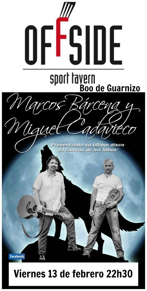 Concierto de Márcos Bárcena y Miguel Cadavieco en el Offside de Guarnizo