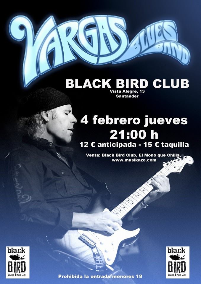 Concierto de Vargas Blues Band en el Black Bird de Santander