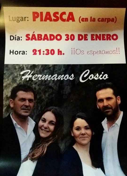 Concierto de los hermanos Cosío en Piasca