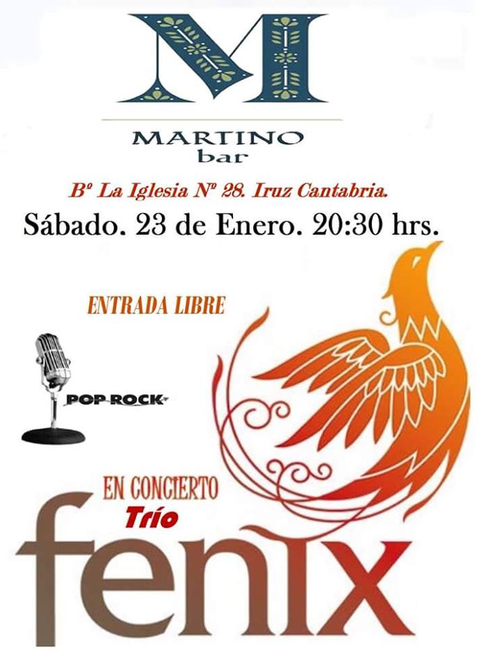 Concierto del trio Fenix en el Martino de Iruz