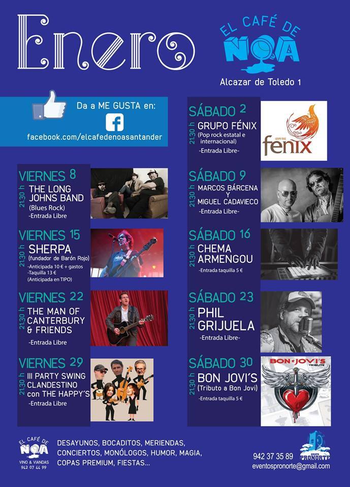 Concierto en el Café de Noa en Santander