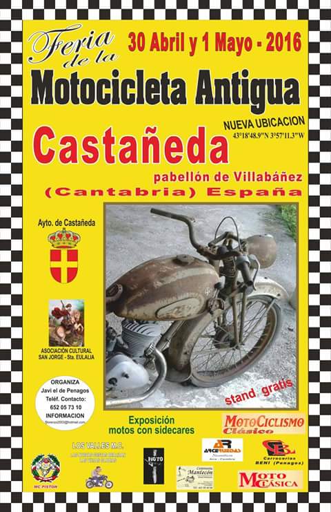 Feria de la Moto antigua en Castañeda