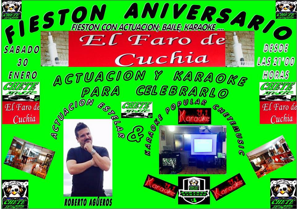Fiesta,concierto y karaoke en el Faro de Cuchía