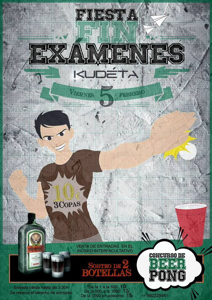 Fiesta fin de Examenes en el Kudeta en Santander