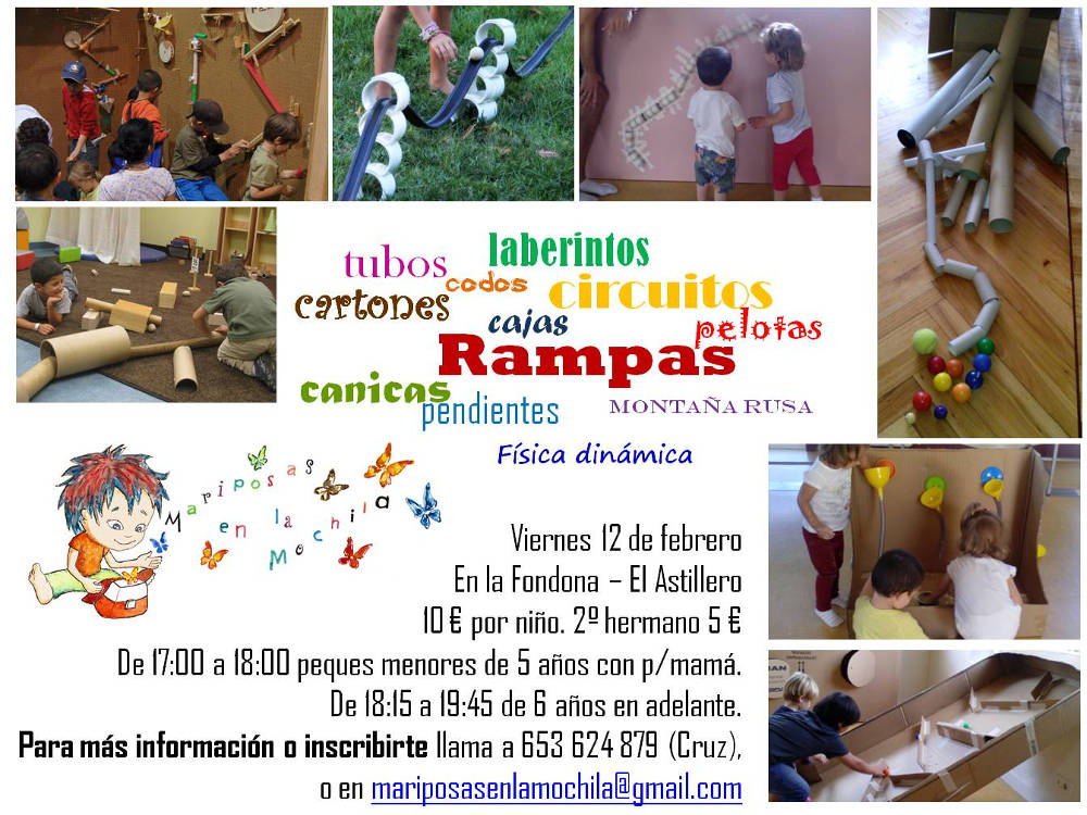 La física del movimiento para niños: rampas, circuitos, laberintos en Astillero