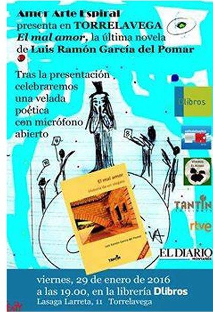 Presentación de la novela El Mal Amor en Dlibros en Torrelavega