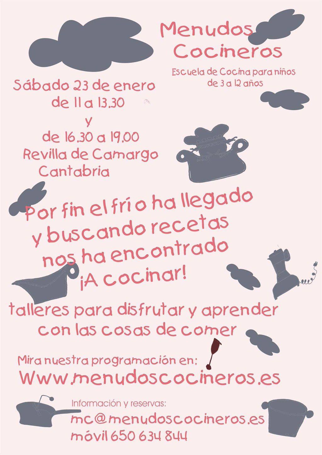 Taller de cocina para niños en Revilla de Camargo