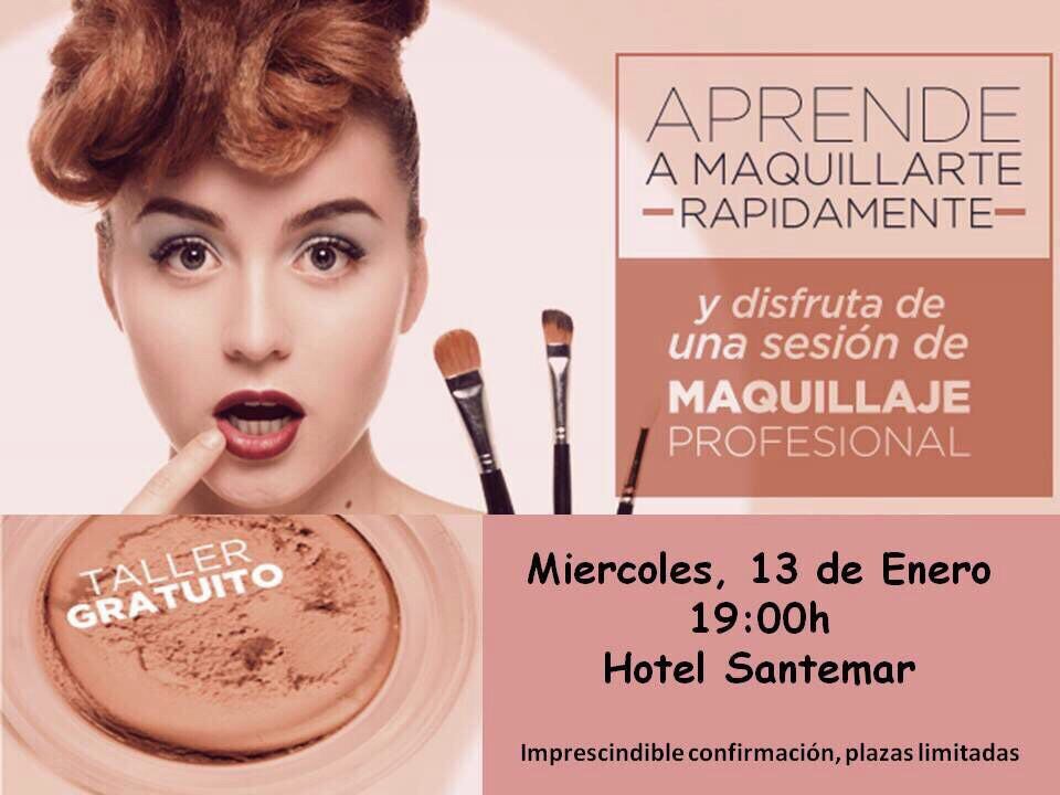 Taller de maquillaje en el Hotel Santemar en Santander