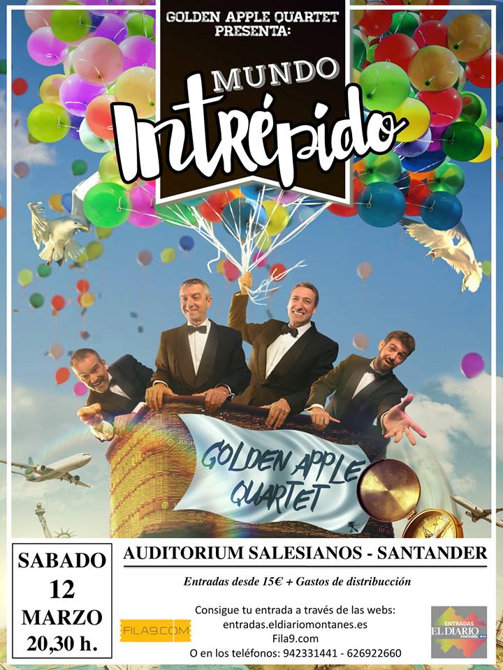 Teatro Golden Apple Quartet en los Salesianos de Santander