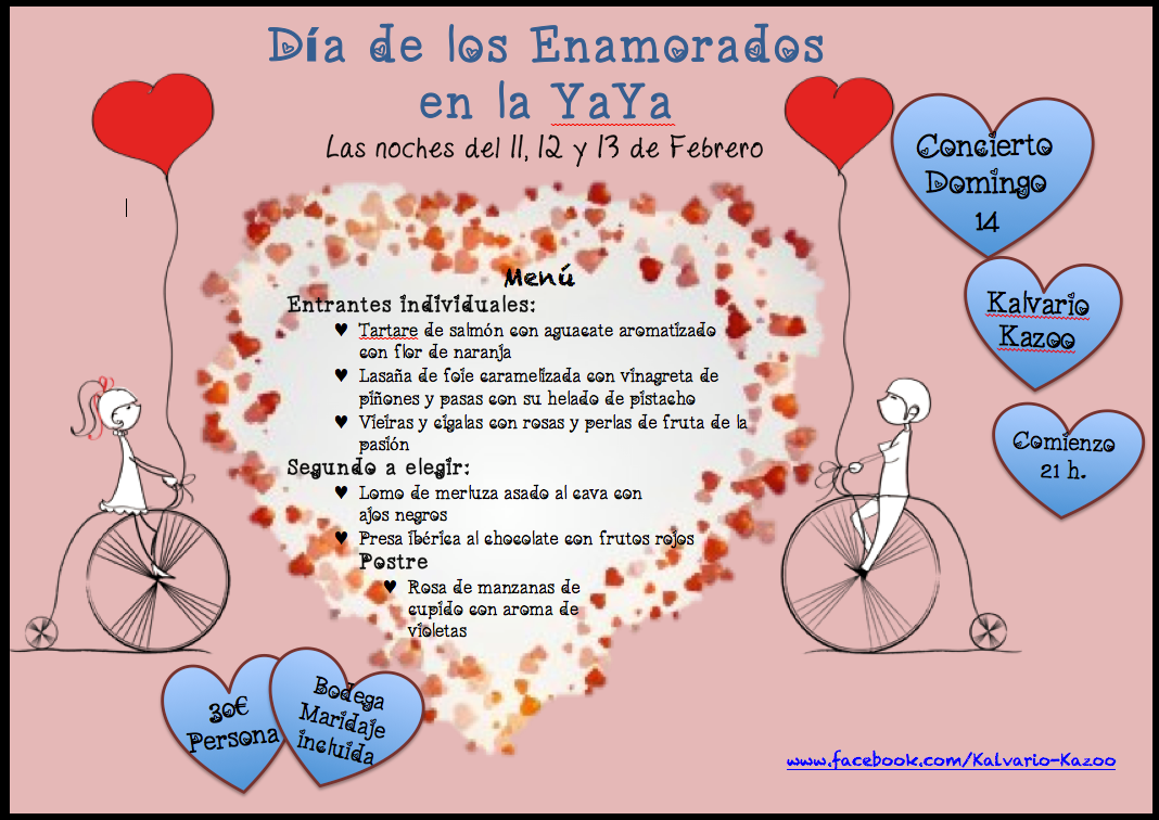 Cena de san Valentín en la Yaya de Meruelo