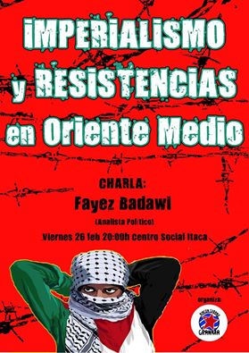 Charla sobre el imperialismo y resistencias en Oriente Medio en Torrelavega