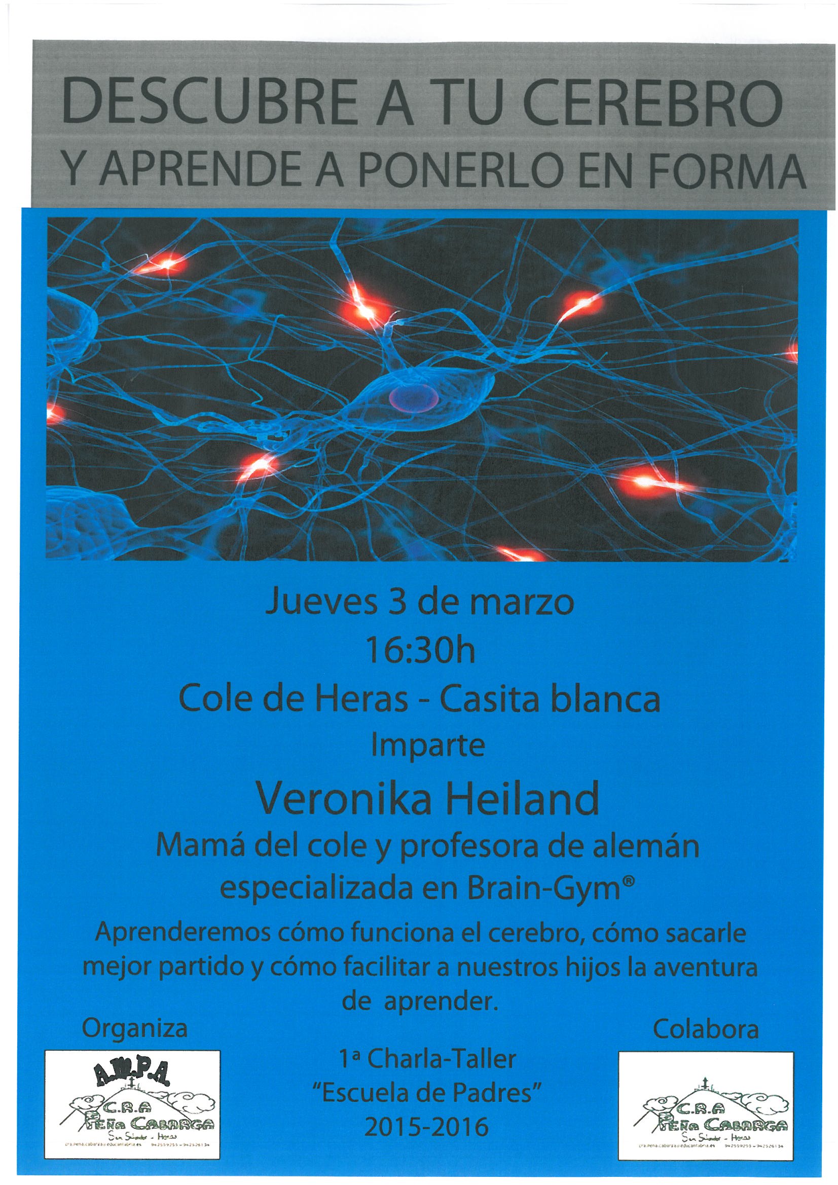 Charla taller Escuela de Padres en Heras