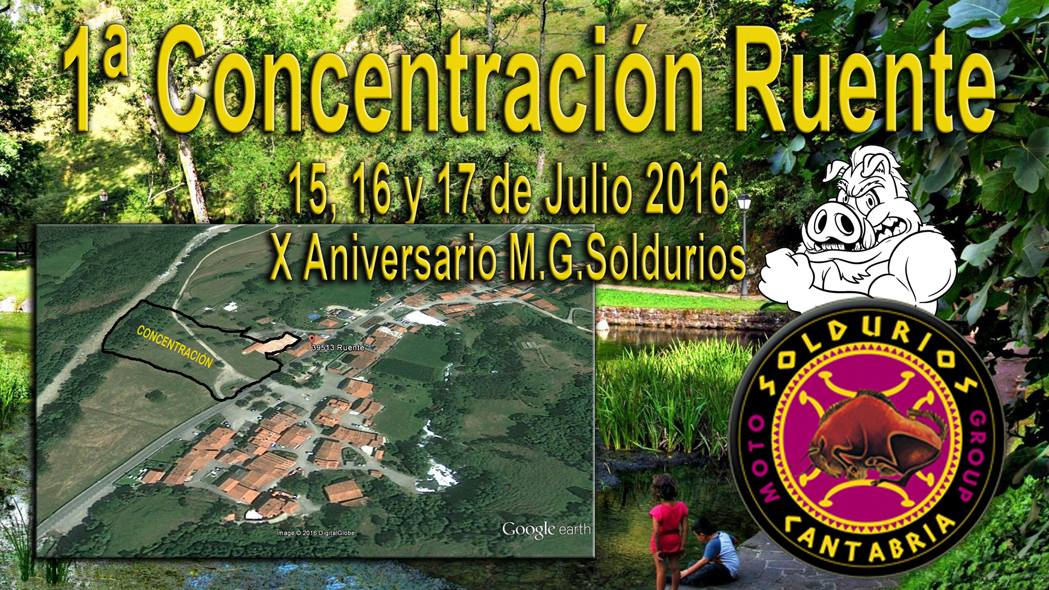 Concentración de motos en Ruente