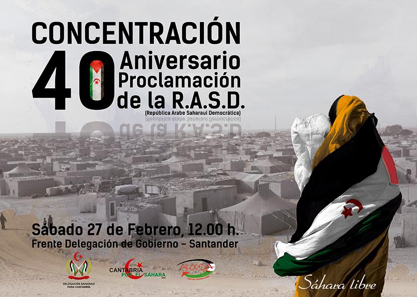 Concentración por el Sahara en Santander