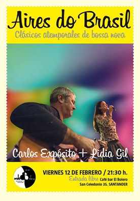 Concierto de Carlos Expósito y Lidia Gil en el bar Bolero de Santander