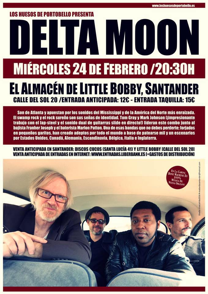 Concierto de Delta Moon en el Little Bobby en Santander
