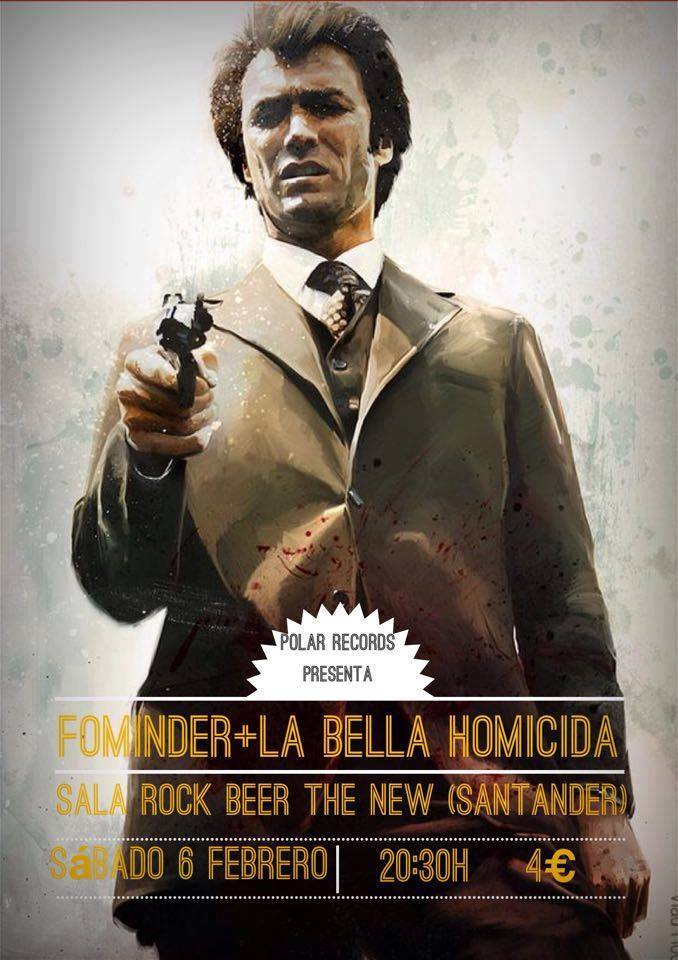 Concierto de Fomnder y La Bella Homicida en el New en Santander