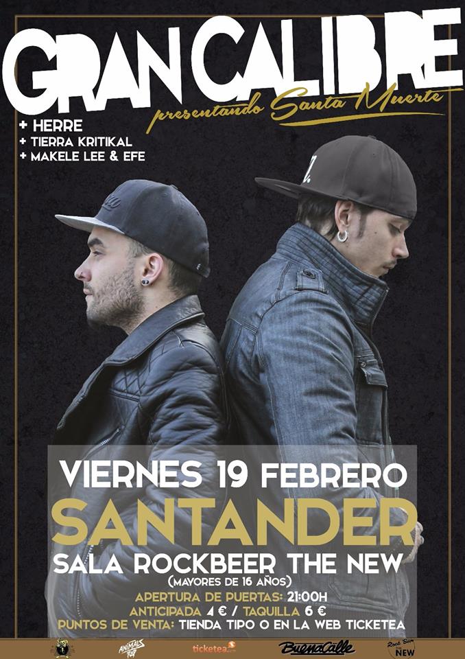 Concierto de Gran Calibre en el New en Santander