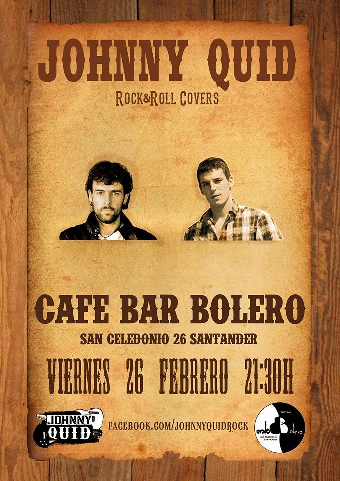 Concierto de Johny Quid en el bar Bolero de Santander